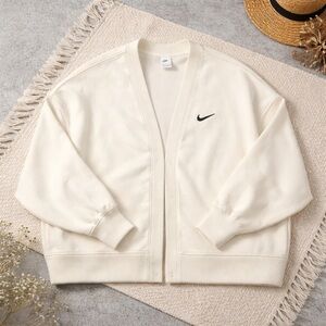 BNWT Nike Sportswear Phoenix Fleece Over-Sized Cardigan - Sail/Cream XL